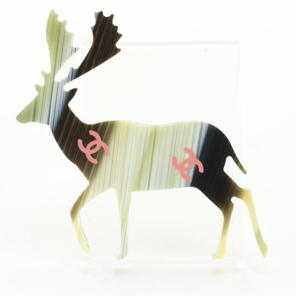 Chanel 01A Reindeer CC Brooch Deer Motif 20ck76s